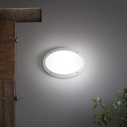 Ideal Lux - Wandlamp voor buiten MADDI 1xE27/23W/230V IP66 wit