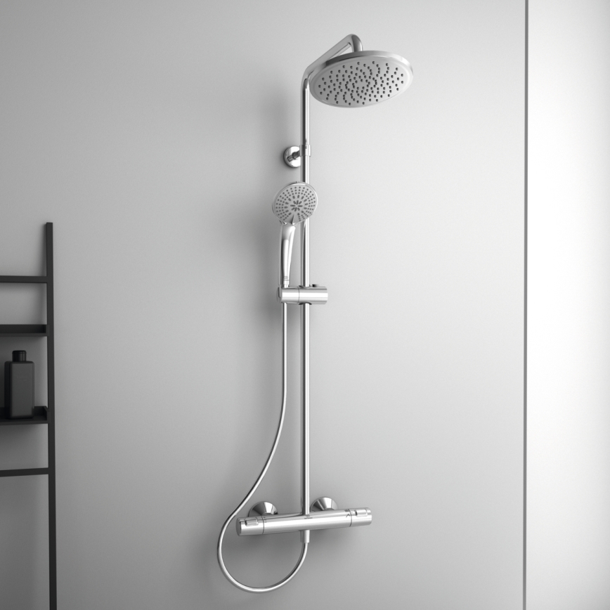 Ideal Standard A7208AA - Doucheset met thermostatische mengkraan CERATHERM T25, glanzend chroom