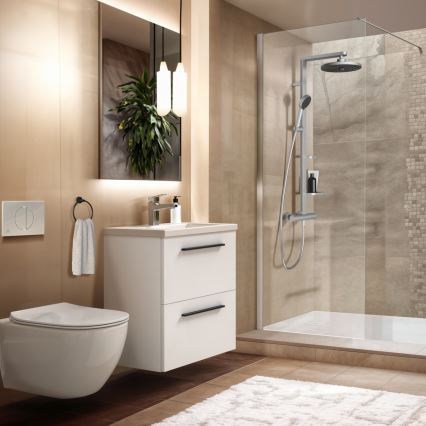 Ideal Standard BD583SI - Doucheset met thermostatische mengkraan CERATHERM ALU+, mat chroom