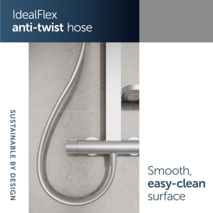 Ideal Standard BD583SI - Doucheset met thermostatische mengkraan CERATHERM ALU+, mat chroom