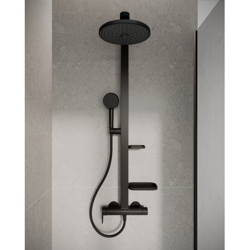 Ideal Standard BD584XG - Doucheset met mengkraan CERAFLOW ALU+ mat zwart