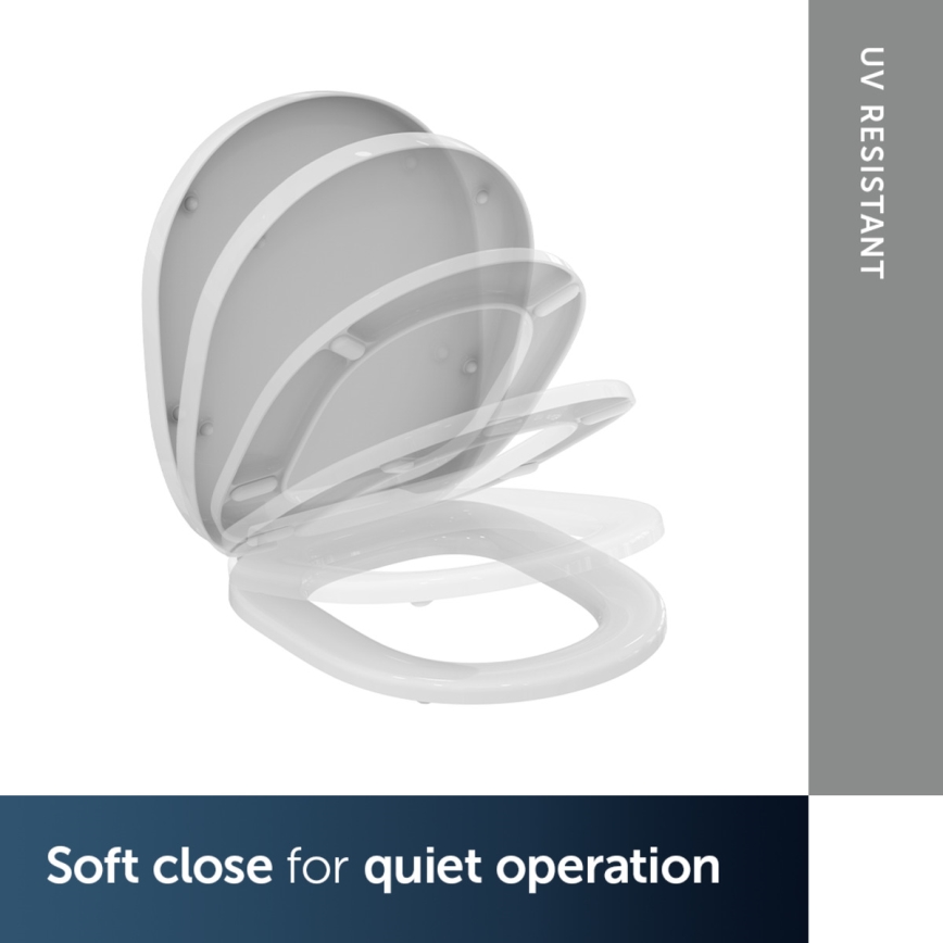 Ideal Standard E712701 - SoftClose CONNECT wc-bril, wit