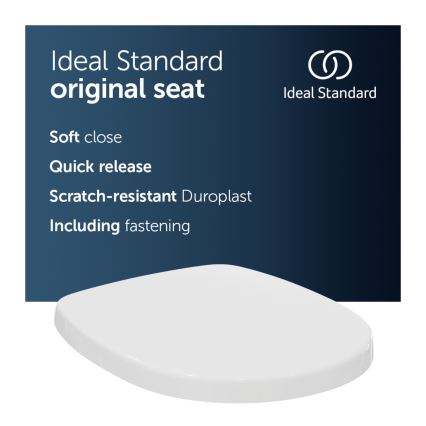 Ideal Standard E712701 - SoftClose CONNECT wc-bril, wit