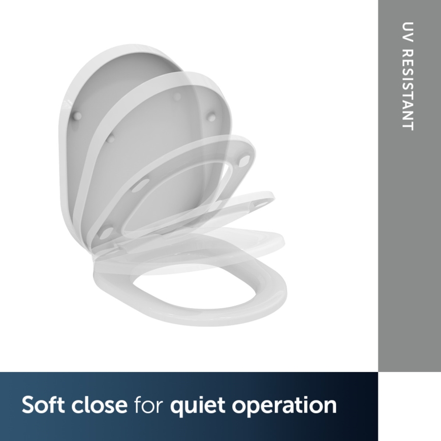 Ideal Standard K706101 - SoftClose TONIC toiletbril, wit