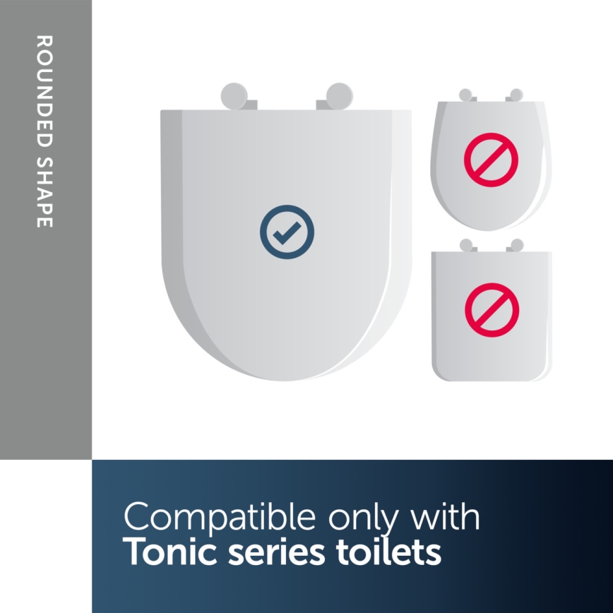 Ideal Standard K706101 - SoftClose TONIC toiletbril, wit