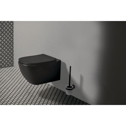 Ideal Standard T3546V3 - Hangend toilet TESI met SoftClose-zitting, keramiek/zwart