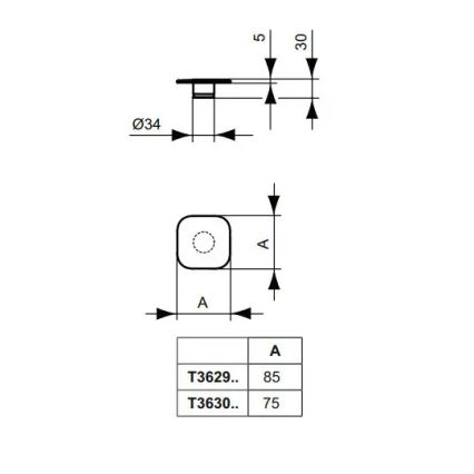 Ideal Standard T3629AA - Wastafelafvoer CLICK-CLACK 8,5 cm glanzend chroom