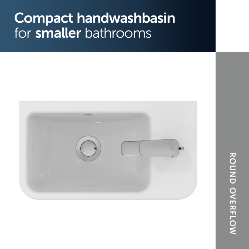 Ideal Standard T458601 - Wandhangende wastafel I.LIFE S 45x25 cm keramiek/wit