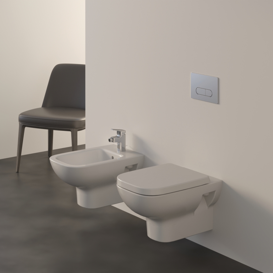Ideal Standard T471701 - Hangend toilet zonder spoelrand I.LIFE A keramiek/wit