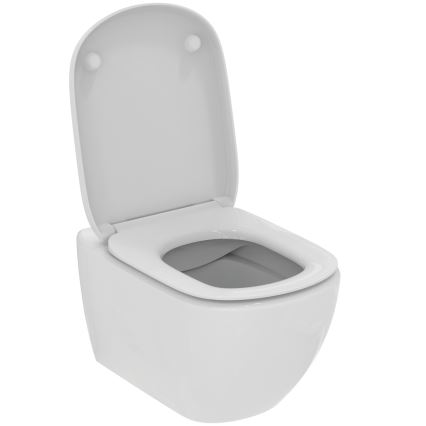 Ideal Standard T493201 - Hangend toilet TESI zonder spoelrand, keramiek, wit