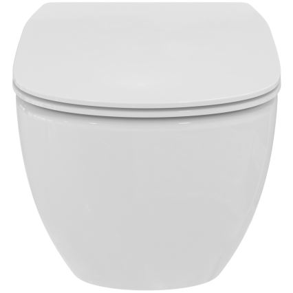 Ideal Standard T536001 - Hangend toilet zonder spoelrand met SoftClose-zitting TESI keramiek/wit