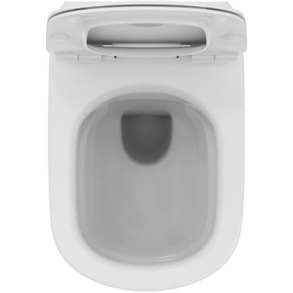 Ideal Standard T536001 - Hangend toilet zonder spoelrand met SoftClose-zitting TESI keramiek/wit