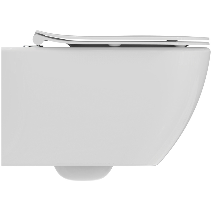 Ideal Standard T536001 - Hangend toilet zonder spoelrand met SoftClose-zitting TESI keramiek/wit
