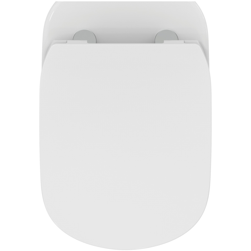 Ideal Standard T536001 - Hangend toilet zonder spoelrand met SoftClose-zitting TESI keramiek/wit
