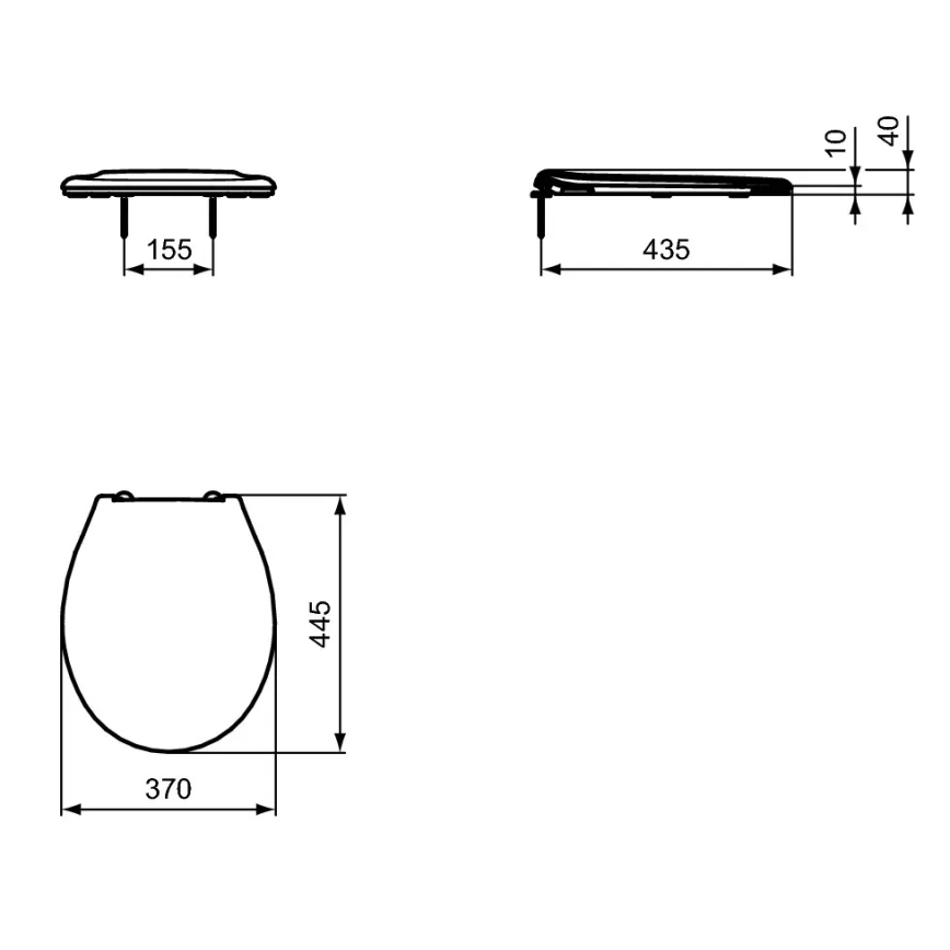 Ideal Standard W835001 - Witte WC-bril