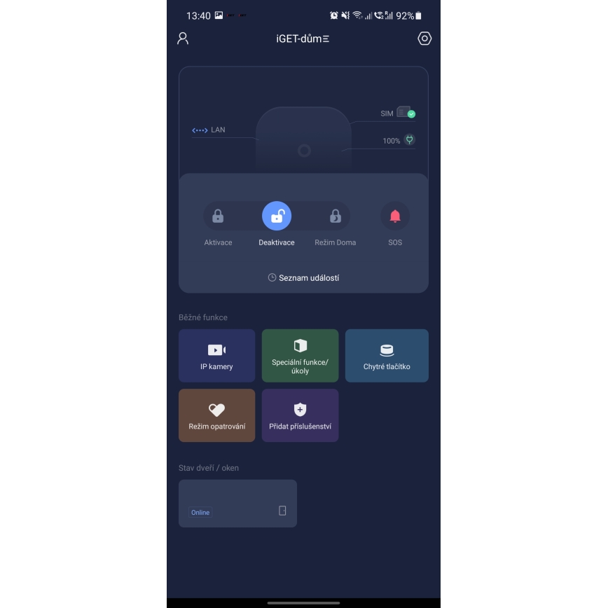 Slim draadloos beveiligingssysteem 4G LTE/WiFi/Ethernet/GSM