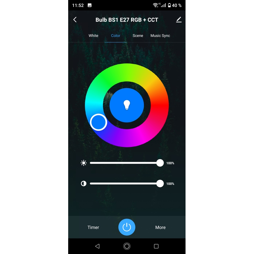 LED RGBW dimbare badkamer plafondlamp LED/15W/230V 3000-6500K 22x22 cm IP54 wit Wi-Fi Tuya