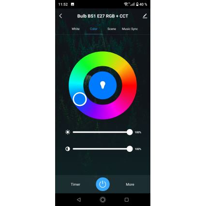 LED RGBW Dimbare plafondlamp voor de badkamer LED/24W/230V 3000-6500K 33x33 cm IP54 wit Wi-Fi