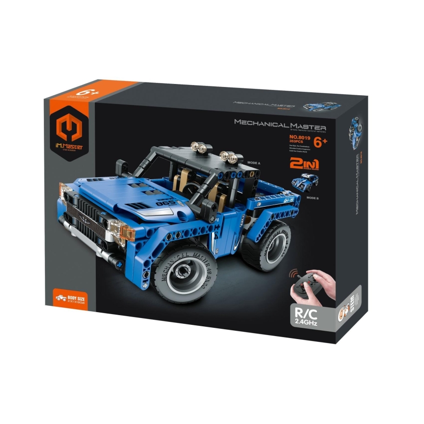 iM.Master - 2-in-1 bouwpakket offroad-auto, 353-delig, 3x AA-batterijen + afstandsbediening