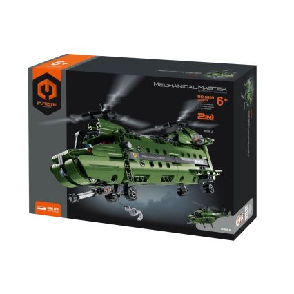 iM.Master - Bouwset helikopter met mechanische aandrijving 2-in-1 393 onderdelen