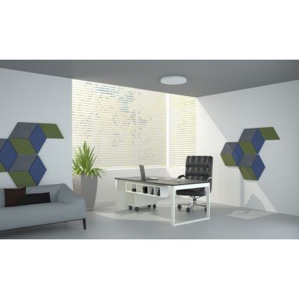 LED Dimbaar Plafondlamp LED/42W/230V 40 cm + afstandsbediening