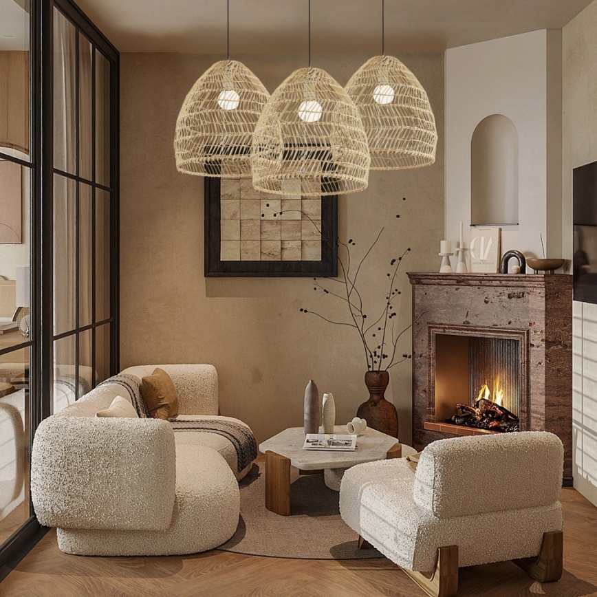 Hanglamp aan snoer BOHO DELICADO 1xE27/40W/230V Ø 38 cm