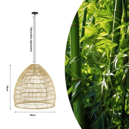 Hanglamp aan snoer BOHO DELICADO 1xE27/40W/230V Ø 38 cm