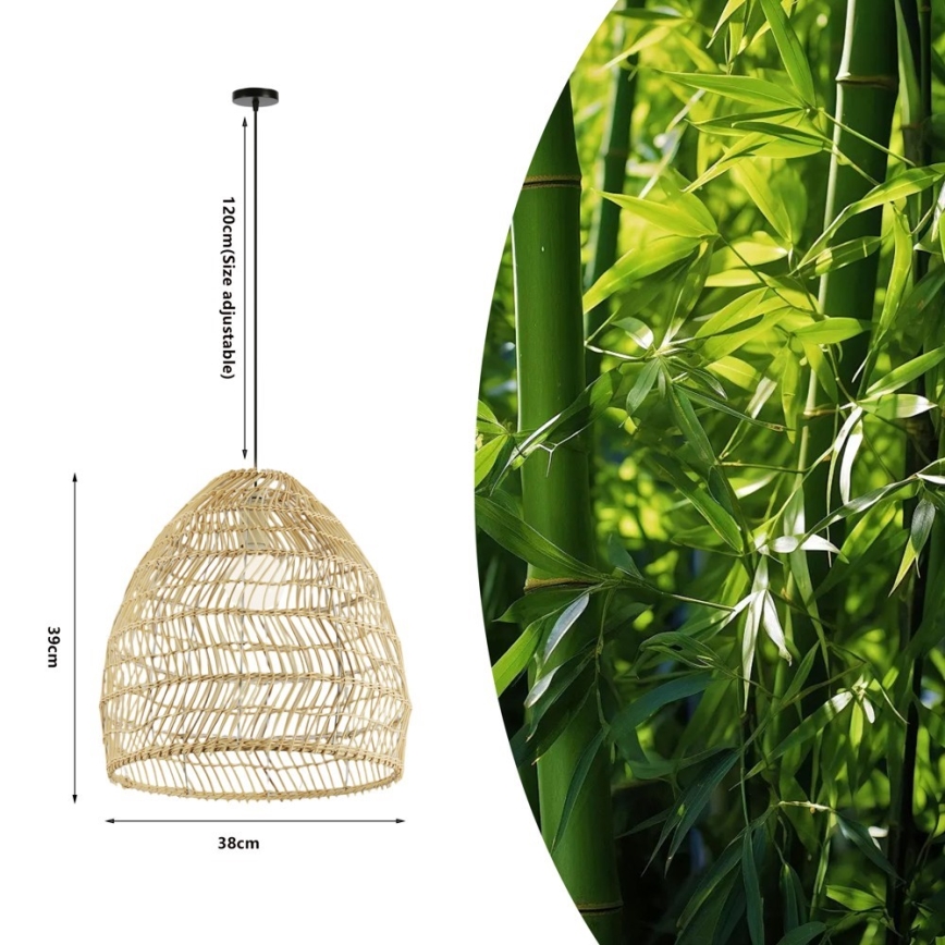 Hanglamp aan snoer BOHO DELICADO 1xE27/40W/230V Ø 38 cm