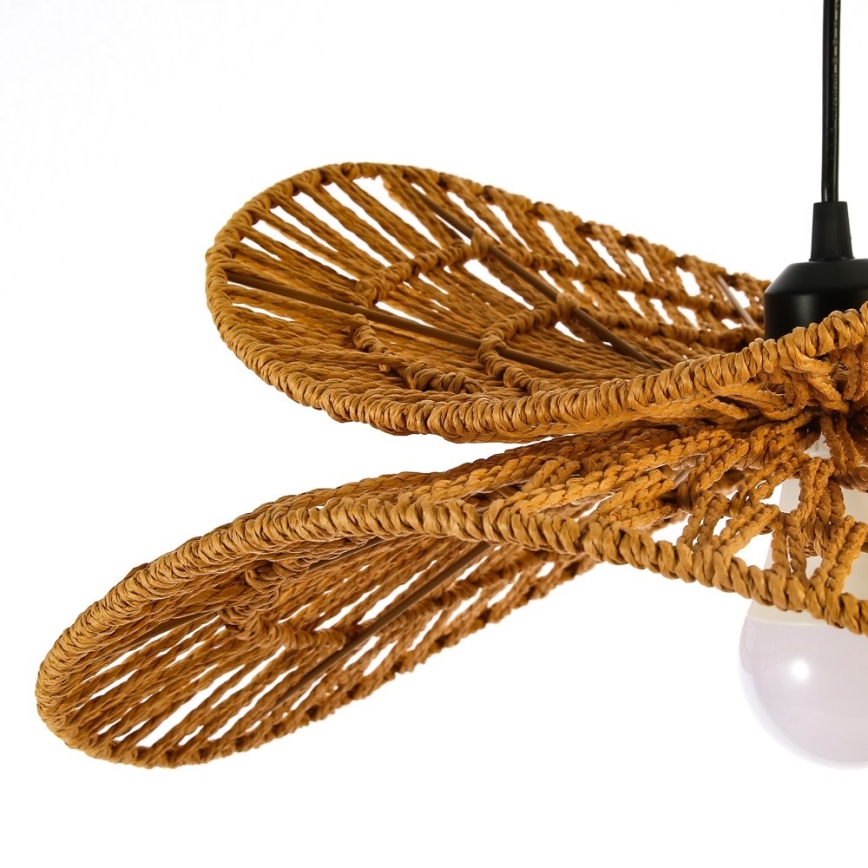 Hanglamp aan een koord MARIPOSA 1xE27/40W/230V diameter 50 cm jute