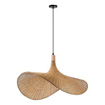 Immax 08290L - Hanglamp aan een koord SOMBRERO 1xE27/40W/230V diameter 80 cm rotan