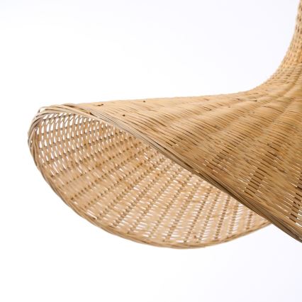 Immax 08290L - Hanglamp aan een koord SOMBRERO 1xE27/40W/230V diameter 80 cm rotan