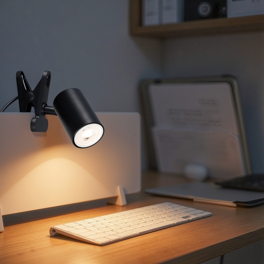 Klemlamp PUNTO 1xGU10/9W/230V zwart