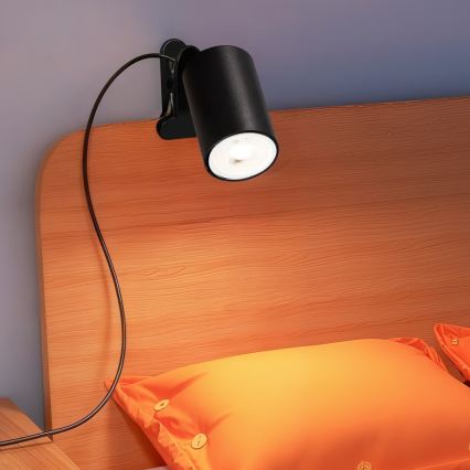 Klemlamp PUNTO 1xGU10/9W/230V zwart