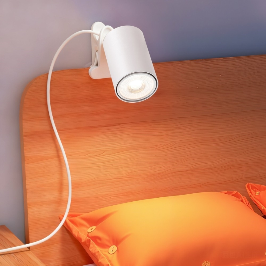 Klemspot PUNTO 1xGU10/9W/230V wit