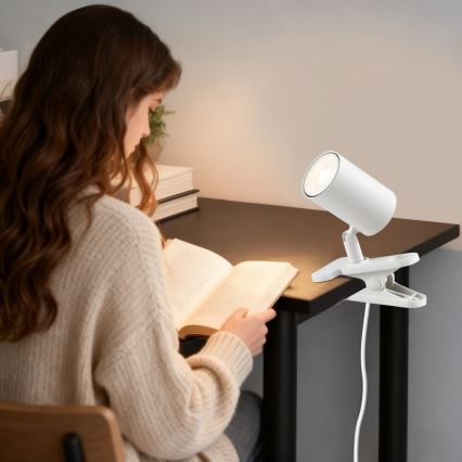 Klemspot PUNTO 1xGU10/9W/230V wit