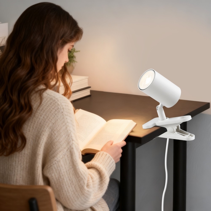 Klemspot PUNTO 1xGU10/9W/230V wit