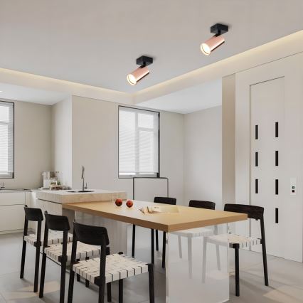 Spotlamp PUNTO 1xGU10/9W/230V roségoud