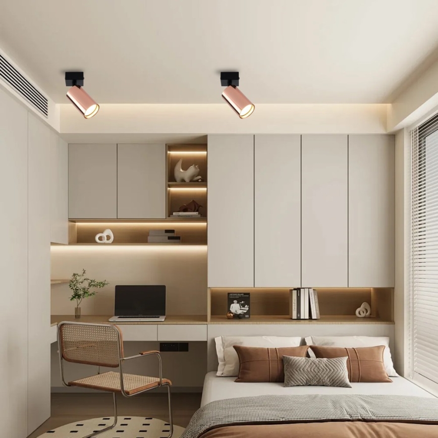 Spotlamp PUNTO 1xGU10/9W/230V roségoud