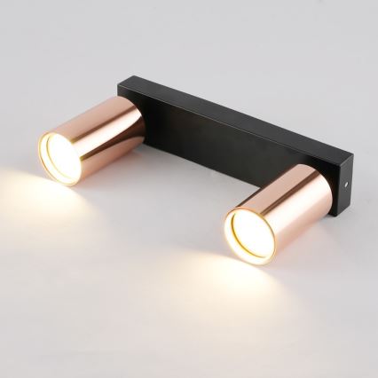 Spotlamp PUNTO 2xGU10/9W/230V roségoud