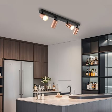 Plafondspot PUNTO 4xGU10/9W/230V roségoud