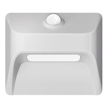 Immax 08308L - Oplaadbare LED-trapverlichting met bewegings- en schemersensor STEP LIGHT LED/0,3W/3,7V 2200 mAh IP53 wit