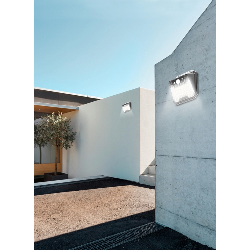 LED Solar wandlamp met sensor LED/3W/5,5V IP65 1200 mAh