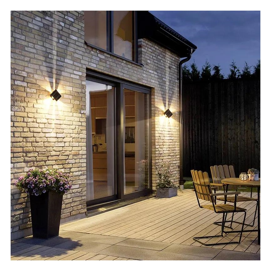 LED Solar wandlamp met sensor LED/2W/5V IP54