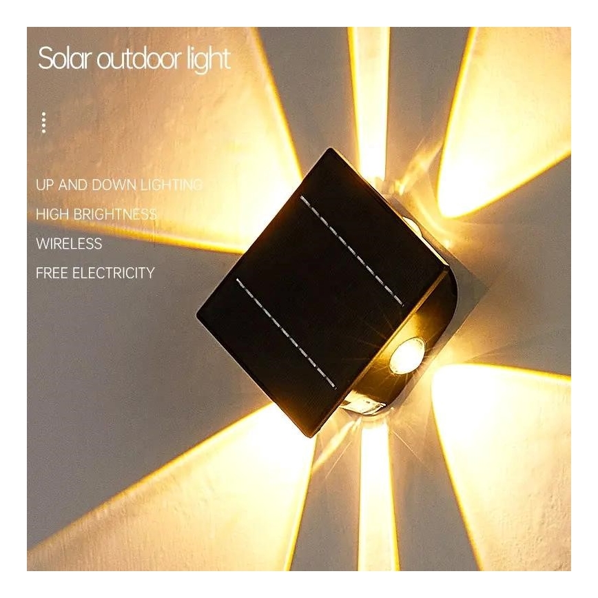 LED Solar wandlamp met sensor LED/2W/5V IP54