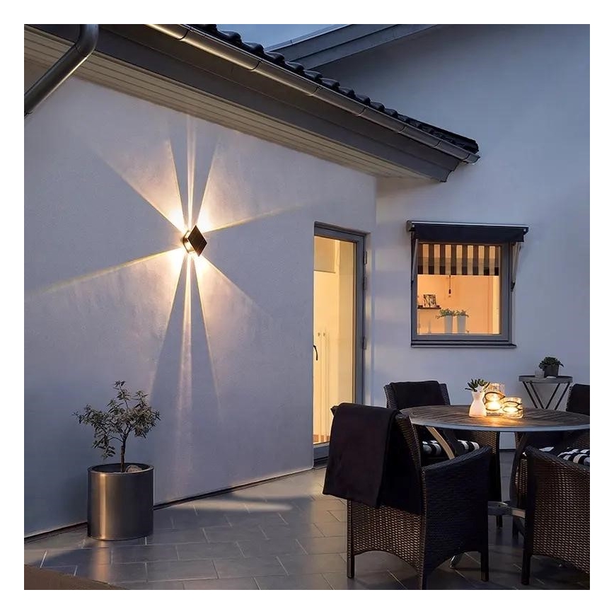 LED Solar wandlamp met sensor LED/2W/5V IP54