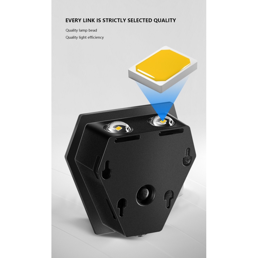 LED Solar wandlamp met sensor LED/2W/5V IP54 1300 mAh