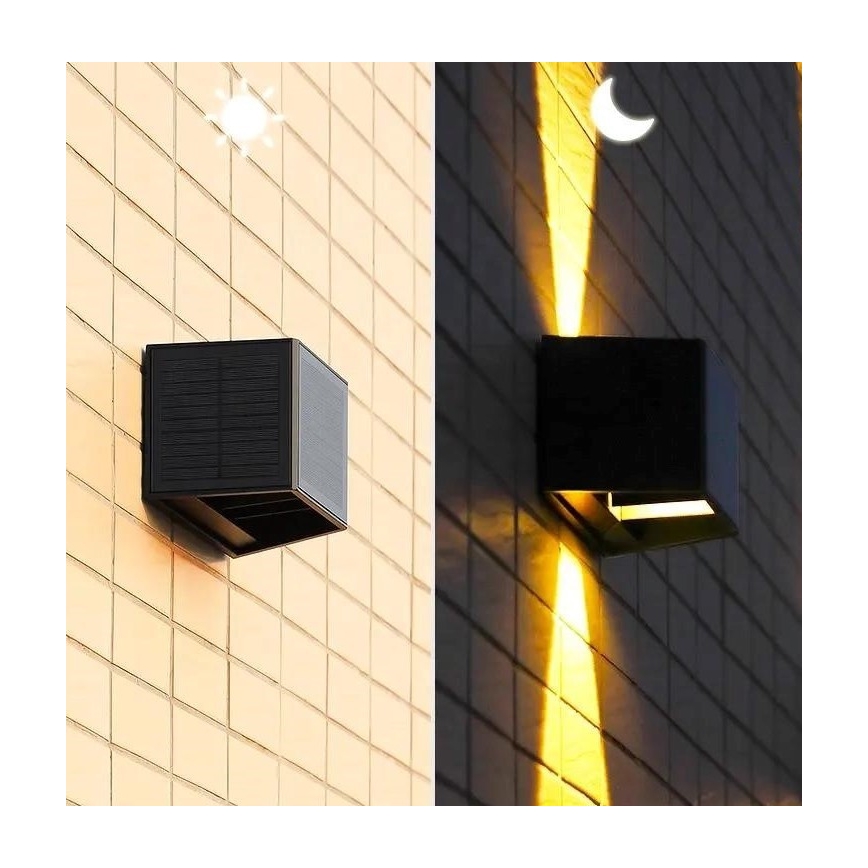 LED Solar Wandlamp met sensor LED/2W/5V IP54 1300 mAh