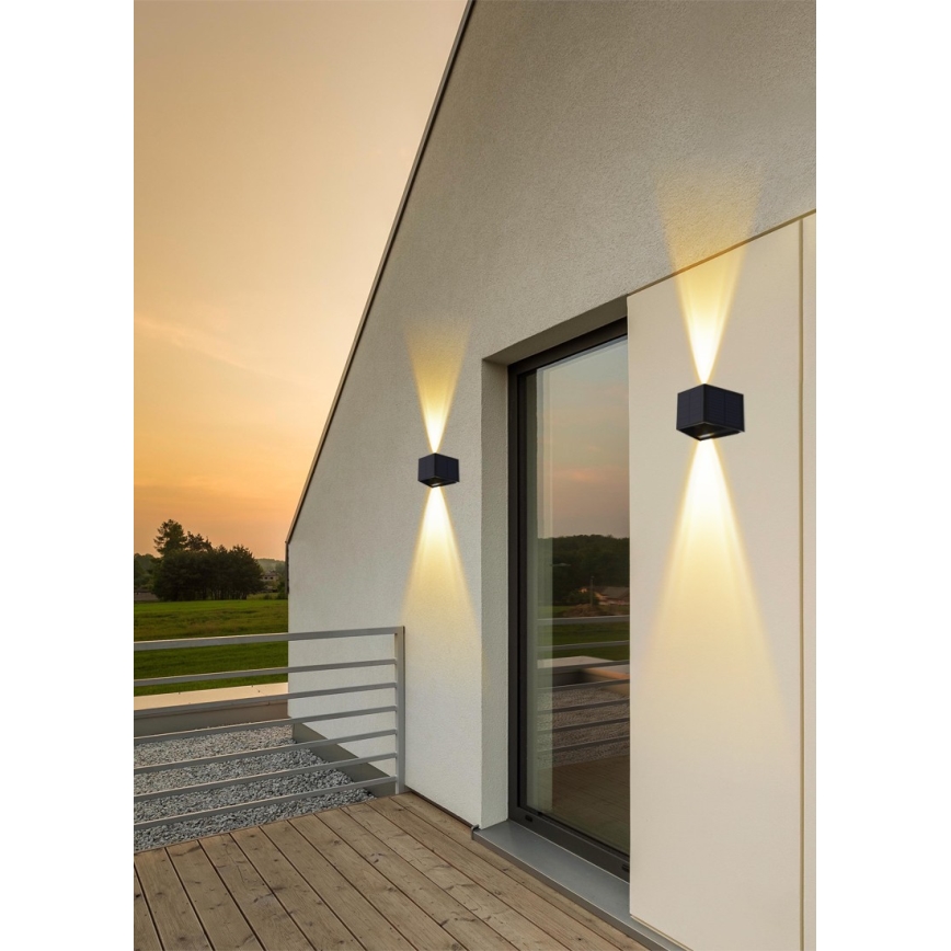 LED Solar Wandlamp met sensor LED/2W/5V IP54 1300 mAh