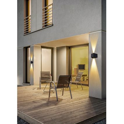 LED Solar Wandlamp met sensor LED/2W/5V IP54 1300 mAh