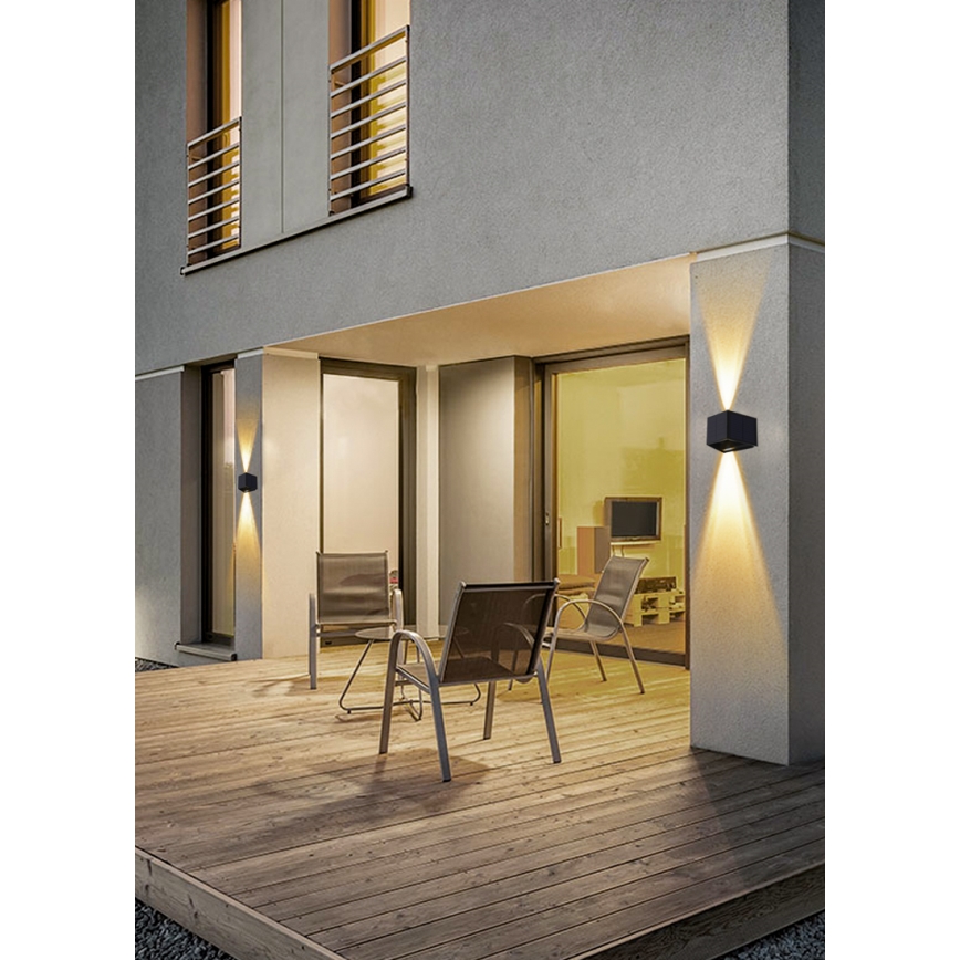 LED Solar Wandlamp met sensor LED/2W/5V IP54 1300 mAh